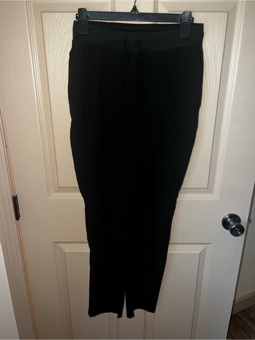 Black Straight Leg Scrub Pants